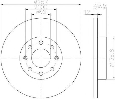 Set frana, frana disc MINTEX MDK0226