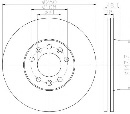 Set frana, frana disc MINTEX MDK0236