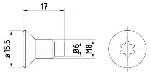 Imagine Surub, disc frana MINTEX TPM0004