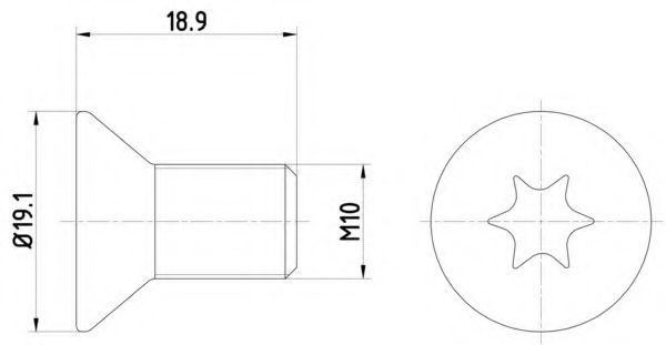 Imagine Surub, disc frana MINTEX TPM0010