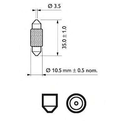 Imagine Bec, lumini interioare PHILIPS 12854CP