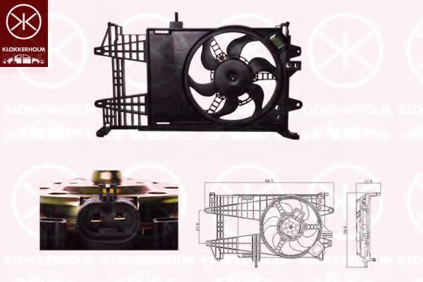 Imagine Ventilator, radiator KLOKKERHOLM 20232604