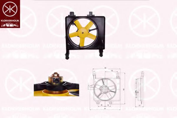 Imagine Ventilator, radiator KLOKKERHOLM 25632604
