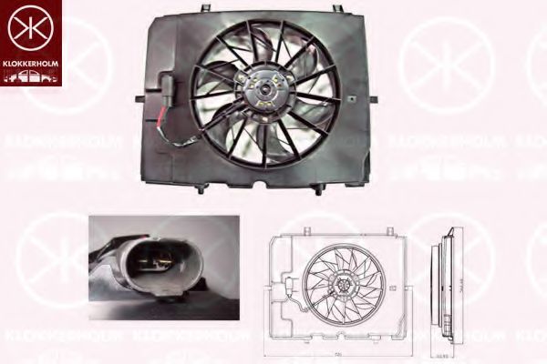 Imagine Ventilator, radiator KLOKKERHOLM 35272601