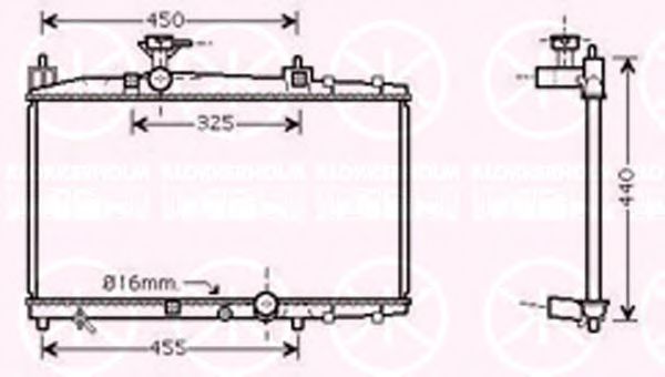 Imagine Radiator, racire motor KLOKKERHOLM 8109302317