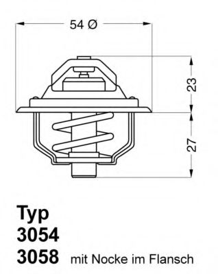 Imagine termostat,lichid racire WAHLER 3054.92D50