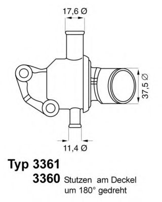 Imagine termostat,lichid racire WAHLER 3360.87D