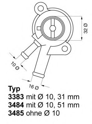 Imagine termostat,lichid racire WAHLER 3383.87