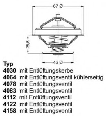 Imagine termostat,lichid racire WAHLER 4064.75D