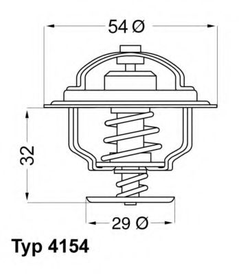 Imagine termostat,lichid racire WAHLER 4154.88D