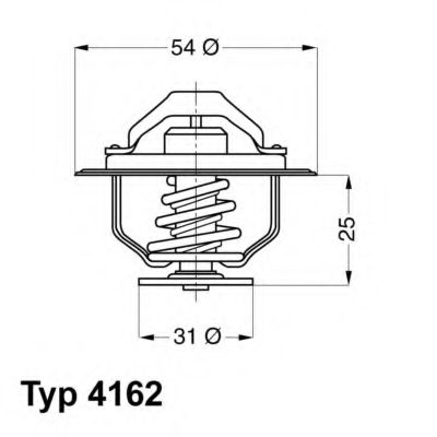 Termostat,lichid racire WAHLER 4162.79D