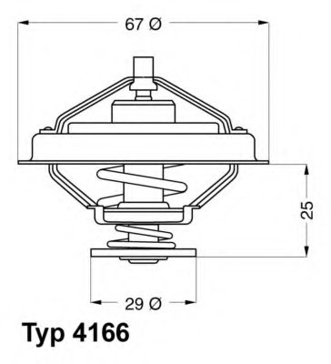 Imagine termostat,lichid racire WAHLER 4166.79D