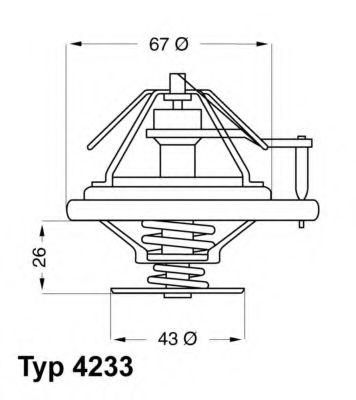 Imagine termostat,lichid racire WAHLER 4233.84D