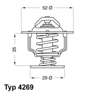 Imagine termostat,lichid racire WAHLER 4269.78D