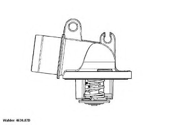 Termostat,lichid racire WAHLER 4630.87D
