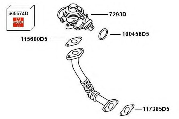 Imagine Supapa EGR WAHLER 7293D