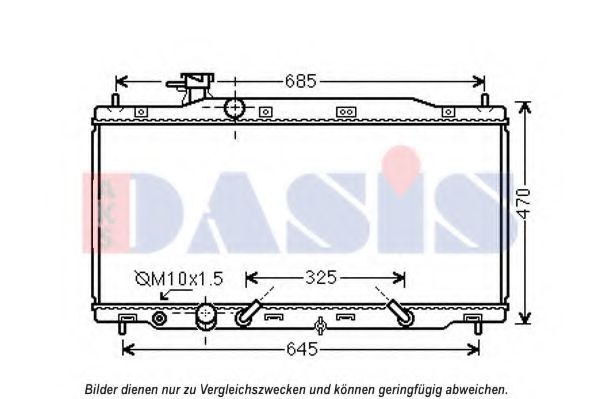 Imagine Radiator, racire motor AKS DASIS 010025N