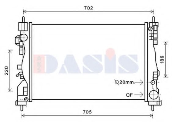 Imagine Radiator, racire motor AKS DASIS 010031N