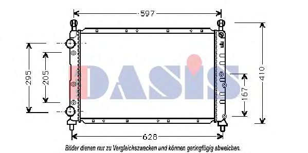 Imagine Radiator, racire motor AKS DASIS 010360N