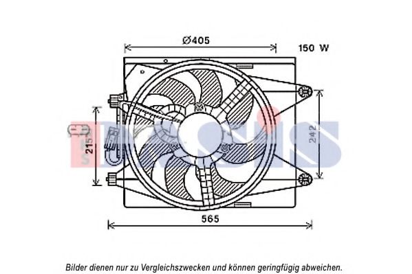 Imagine Ventilator, radiator AKS DASIS 018015N