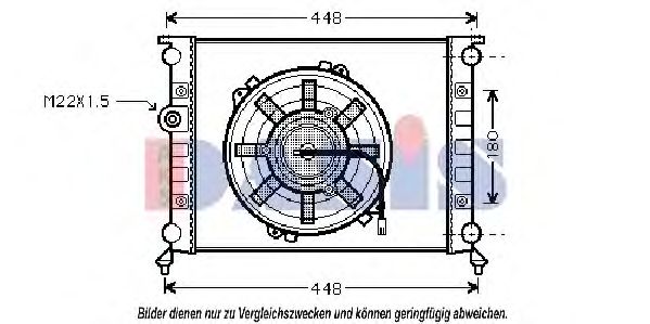 Imagine Radiator, racire motor AKS DASIS 020012N