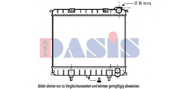 Imagine Radiator, racire motor AKS DASIS 020015N