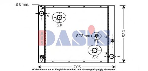 Imagine Radiator, racire motor AKS DASIS 020017N