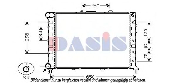 Imagine Radiator, racire motor AKS DASIS 020021N
