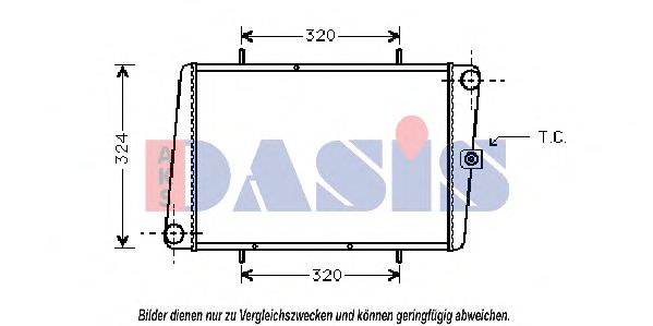 Imagine Radiator, racire motor AKS DASIS 020040N