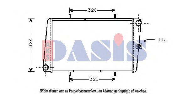 Imagine Radiator, racire motor AKS DASIS 020210N