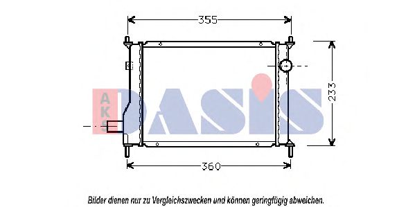 Imagine Radiator, racire motor AKS DASIS 020270N