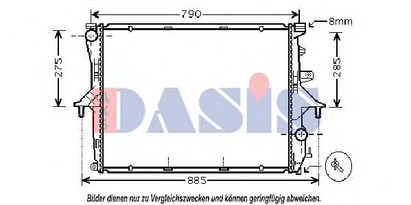 Imagine Radiator, racire motor AKS DASIS 040003N