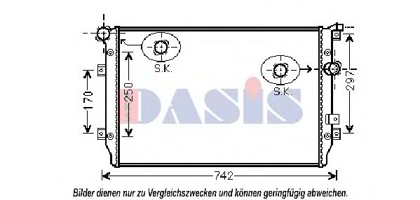 Imagine Radiator, racire motor AKS DASIS 040014N