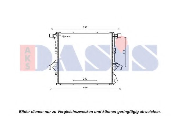 Imagine Radiator, racire motor AKS DASIS 040057N