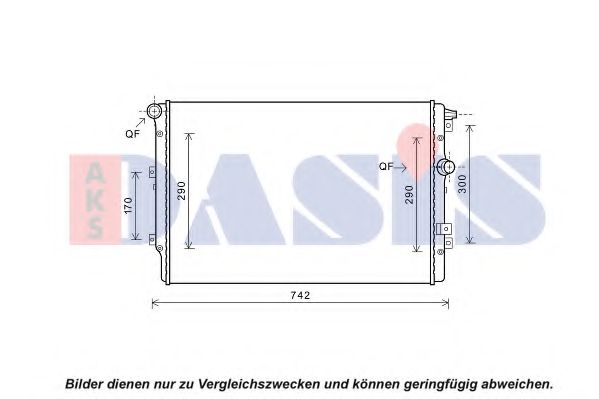 Imagine Radiator, racire motor AKS DASIS 040059N