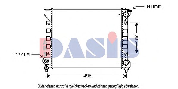 Imagine Radiator, racire motor AKS DASIS 040520N