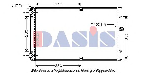 Imagine Radiator, racire motor AKS DASIS 041001N