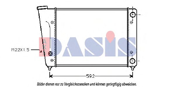 Imagine Radiator, racire motor AKS DASIS 041020N