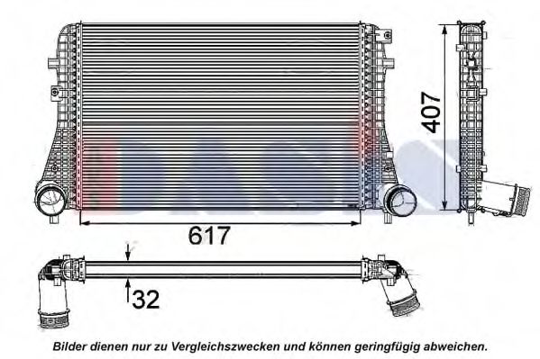 Imagine Intercooler, compresor AKS DASIS 047026N