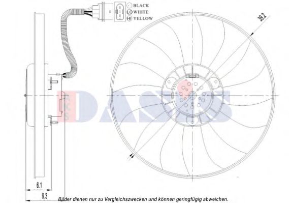 Imagine Ventilator, radiator AKS DASIS 048116N