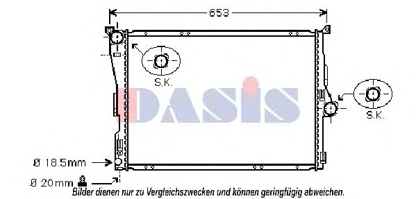 Imagine Radiator, racire motor AKS DASIS 050006N