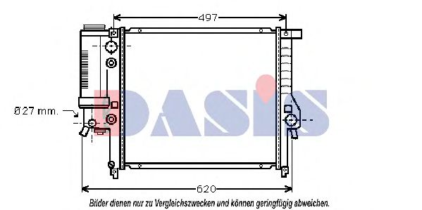 Imagine Radiator, racire motor AKS DASIS 050016N