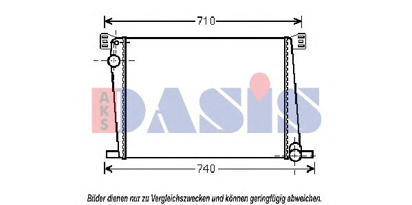 Imagine Radiator, racire motor AKS DASIS 050031N