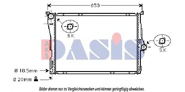 Imagine Radiator, racire motor AKS DASIS 050036N