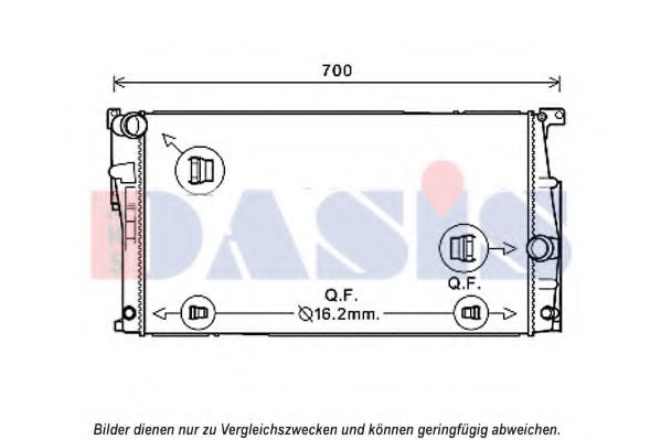 Imagine Radiator, racire motor AKS DASIS 050067N