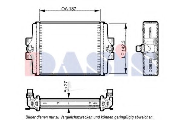 Imagine Radiator, racire motor AKS DASIS 050070N