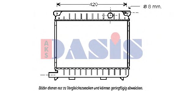 Imagine Radiator, racire motor AKS DASIS 050090N