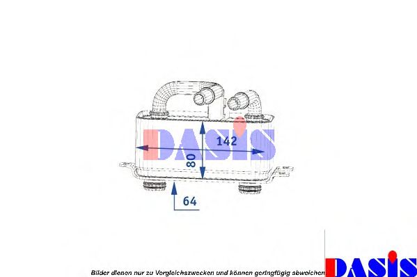 Imagine Radiator ulei, ulei motor AKS DASIS 051008N