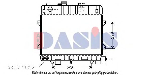 Imagine Radiator, racire motor AKS DASIS 051570N