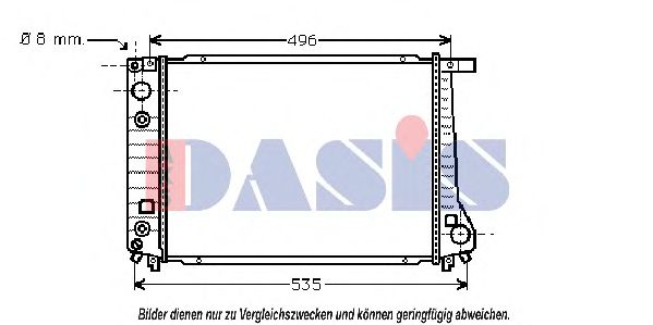 Imagine Radiator, racire motor AKS DASIS 051600N